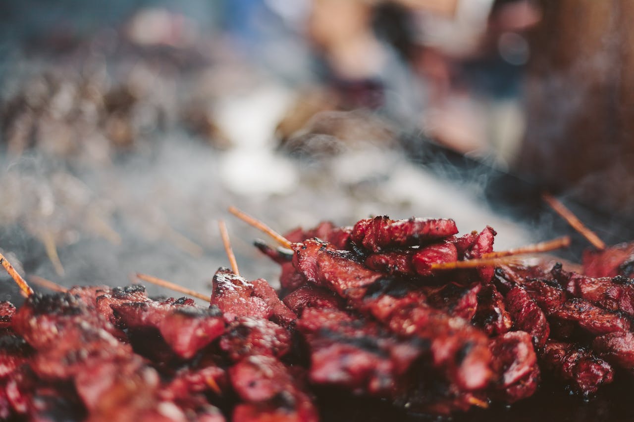 Closeup Photo of Barbecues